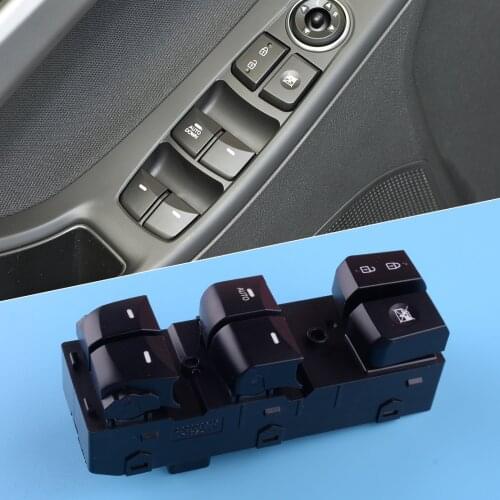 Front Left Master Door Window Switch Fit for Hyundai Elantra 2014 2015 2016 93570-3X012 Left Hand Drive Only