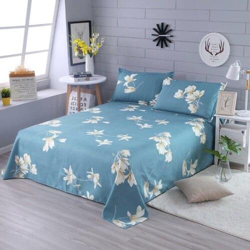 Bed Sheet 1 pcs Decor Brand 100% Cotton Bed Sheets Home Textile Para Bed Sheet New Pattern Protector Bed Coverlet 2020