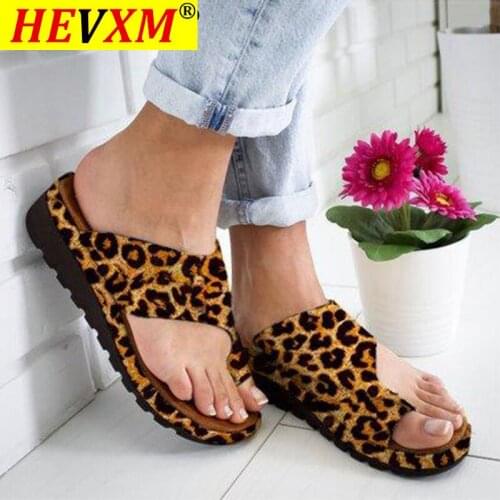 Women Sandals Casual Flip-flops Summer Shoes Woman Wedges Sandals Platform Heels Sandalias Mujer Big Toe Foot Correction Sandals