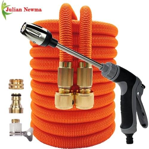 NEW Garden Hose 1/2 Flexible Expandable Watering Hose High Pressure Car Wash Hoses Pipe Spray Gun To Cleaning Nozzle Irrigation