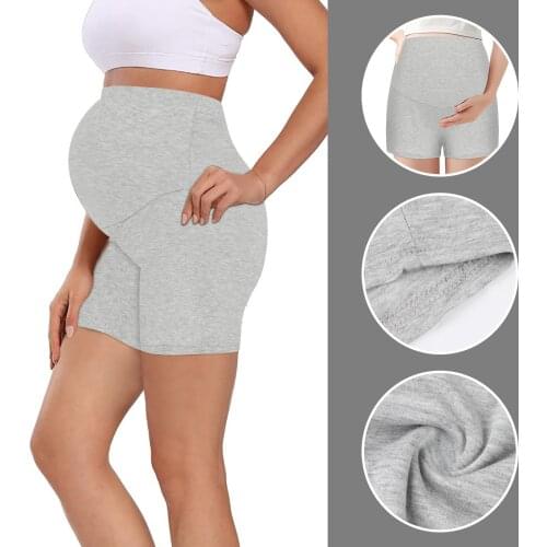 #57 Pregnant Clothes Women Maternity Shorts Cotton Home Over The Belly Yoga Sports Clothes Pantalon Corto Premama Verano