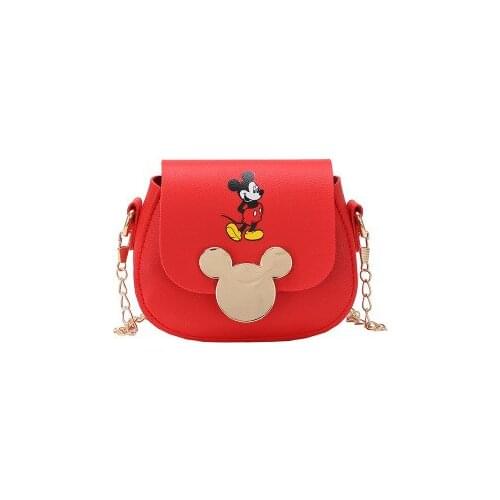 Disney mickey mouse pu messenger shoulder bag 2020 new bag female mini children coin purse fashion Mickey pattern chain bag