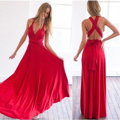 Womens Maxi Dress Female Sexy Deep V-Neck Sleeveless Spaghetti Strap Backless High Split Long Sundress for Girls 2021