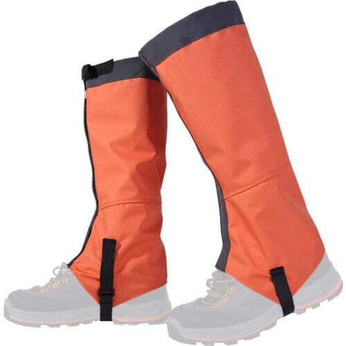 1 Pair Waterproof Leg Gaiters Women Men Boot Legging Gaiter Cover Leg Protection Guard for Skiing Hiking Climbing
