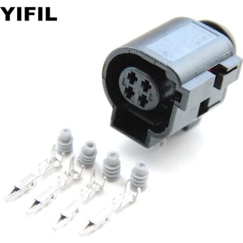 2/4/10pcs/lot 4 Pin/Way Automotive Sensor Plug Connector For AUDI VW SKODA 4 Polig STECKER 4B0 973 712A