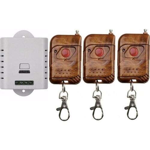 2016 new AC 85v 110v 120v 220v wireless remote control switch with manual button 1 receiver +3 transmitter smart home