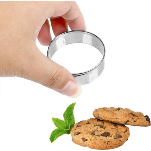 3pcs/set Cutter Maker Tool Round Dumplings Wrappers Molds Set Stainless Steel Cookie Pastry Wrapper Dough Cutting Tool