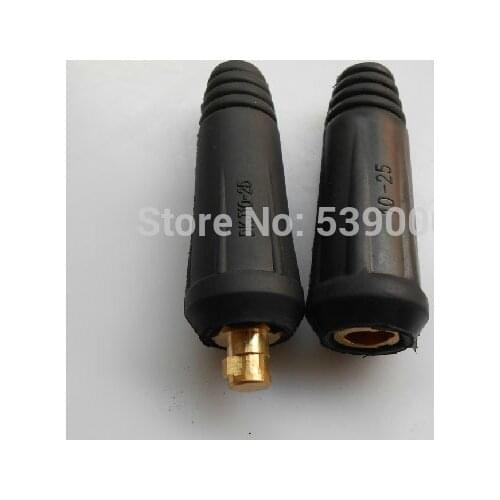 4 pairs Welding cable quick connectors DKJ 10-25 cable connector socket plug for welding machines