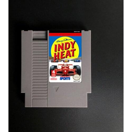 Danny Sullivans Indy Heat - 72 pins 8bit Game Cartridge
