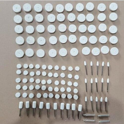 129Pcs Dremel Accessories Polishing Wheel Polishing Tools Wool Felt Metal Surface Buffing Polishing Wheel for Rotary Tool