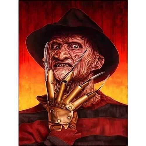 Diy 5d Full Diamond Embroidery Character Diamond Painting Horror Movie Character Cross Stitch Handmade Furniture Hobby Gift