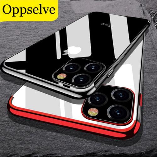 Oppselve Luxury Clear Cover For iPhone 6 6S Plus 7 8 Plus X XS XR XS Max Cell Phone Case For iPhone 11 Pro Max Case Coque Fundas