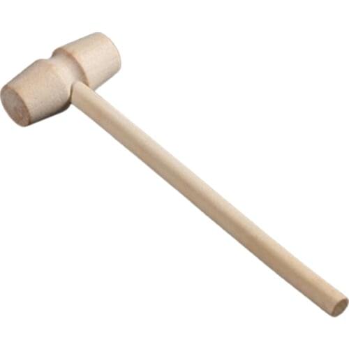 Baby Toy Mallet Mini Wooden Hammer Pestle Environmental High Quality Cake 15x4.3x0.7cm Easy To Clean Baking Tools