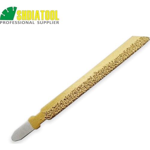 DIATOOL High Professional Quality Vacuum Brazed Diamond Jig Saw Blades Grit 46 Cutting disc granite marble ceramic tile