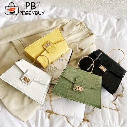 Exquisite Women Crossbody Bag Alligator Pattern Simple Ladies Flap Purse Shoulder Handbags for Leisure Shopping