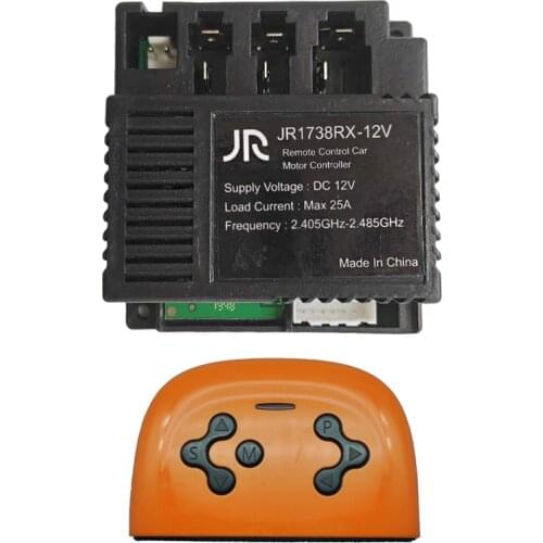 JR1738RX-12V childrens electric car accessories, baby electric toy car 2.4G bluetooth remote control receiver with smooth start