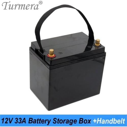 Turmera 12V 33Ah Battery Storage Box for 3.2V 32700 Lifepo4 Battery for 12V Solar Power System or Uninterrupted Power Supply Use