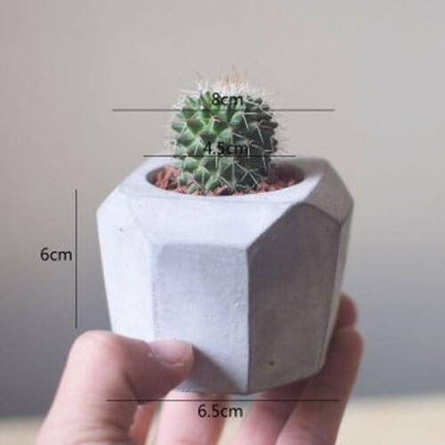Small Cement Flower Pot Molds Handmade Cake Baking Candy Craft Tools Plaster Resin Vase Mould