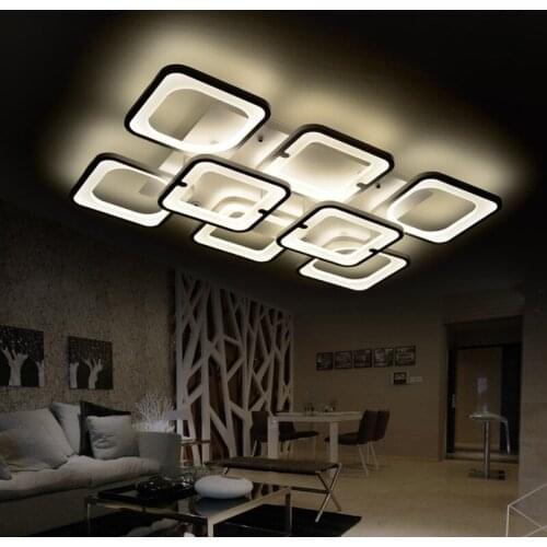 New Acrylic LED Ceiling Light Rectangular / Square Living Room Bedroom Lamp Indoor Lighting Ceiling lamp 110-240V