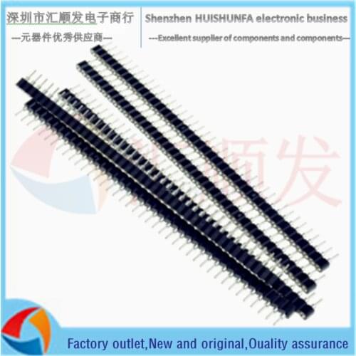 10PC ingle-row round hole socket/pin header Single-row female seat/round pin header pitch 2.54MM 1*40P female header gold-plated