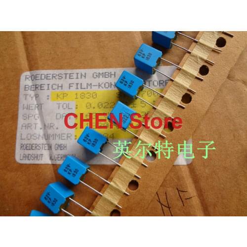10PCS/20PCS Original Vishay ERO KP1830 0.022uF/63V 5% P5MM blue Polypropylene film capacitor 223/63v Hi-Fi Audio 22NF 63V 223