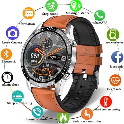 LIGE New Bluetooth Phone Smart Watch Men Waterproof Sport Multifunction Fitness Watch Health Tracker Weather Display smartwatch