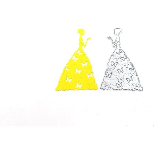 Julyarts Butterfly Dress Die Cuts Stencil Scrapbooking For DIY Scrapbooking Creative Decoration Die Cutter Craft Kids Handmade