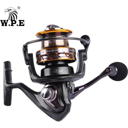 W.P.E ASKA Spinning Fishing Reel 5+1 Ball Bearings 5000-5.2:1 6000/7000-4.7:1 Max Drag Power 10KG Freshwater Carp Fishing