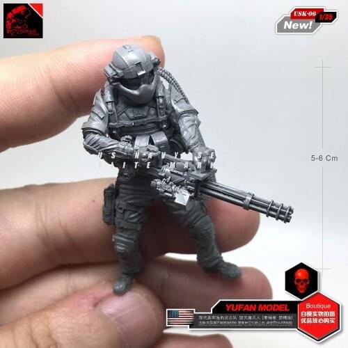 YUFAN MODEL 1/35 Resin figure kits American soldier model Seal Six USK-06