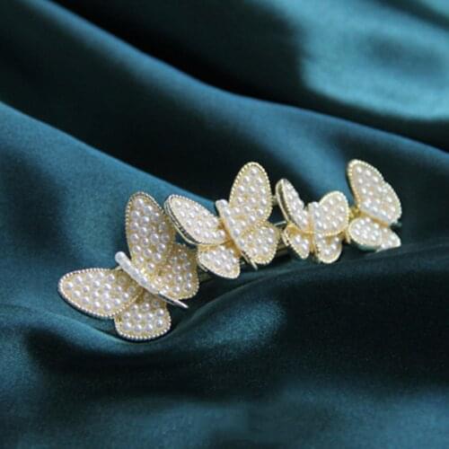 Hair Clip Hairpin For Women Girl Rhinestone Zircon Pearl Bow Knot Korean Handmade Fashion Head Accessories Mujer Wholesale