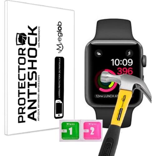 Screen protector Anti-Shock Anti-scratch Anti-Shatter compatible with Apple Watch Series 1 Aluminum 38mm