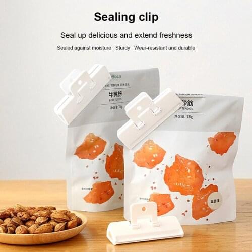 Fasola Food Sealing Clip Strong Sealing Clip Fresh Keeping Clip Snack Bag Clamp Moisture Proof Clip Sealing Clamp Sealer Clips