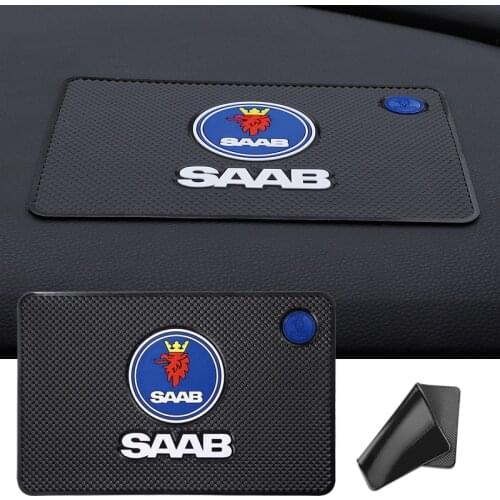 1Pcs Car Dashboard Sticky Anti-Slip PVC Mat For Saab 93 93X 95 96 94X 92X 99 9X 9000 900 TurboX Phoenix Sonett