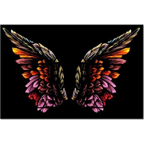 Angel Wing Diamond painting Cross-Stitch"color abstract art"Full square drill cartoon diamond Embroidery sale mosaic wall gift