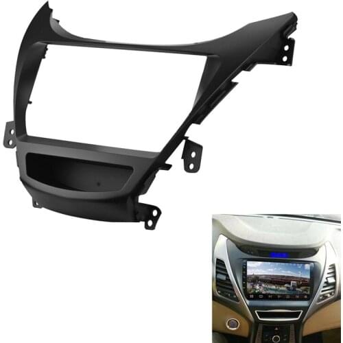 NEW-2Din Car Radio Fascia for HYUNDAI Elantra 12-15 DVD Stereo Frame Plate Adapter Mounting Dash Installation Bezel Trim Kit