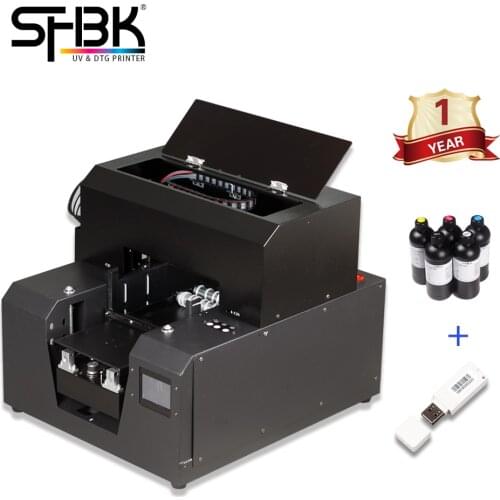 Free Shipping A4 UV Inkjet Flatbed Printer Can Print Patterns on The Glass Leather phone case for multi-purpose use