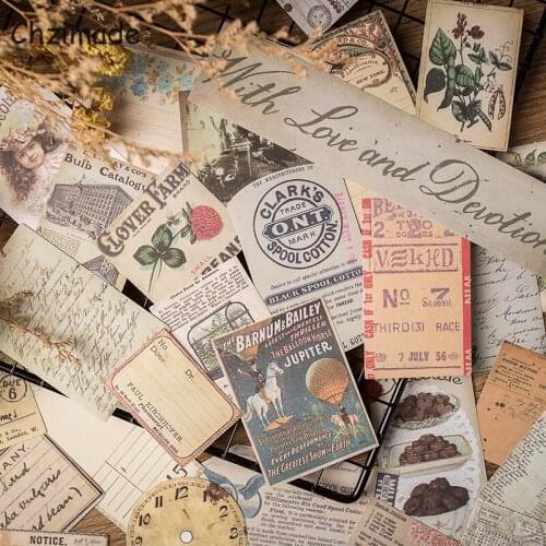 Chzimade Retro European Lady Music Note Scrapbooking Paper Stickers Junk Journal Stickers Office School Stationery Paper Crafts