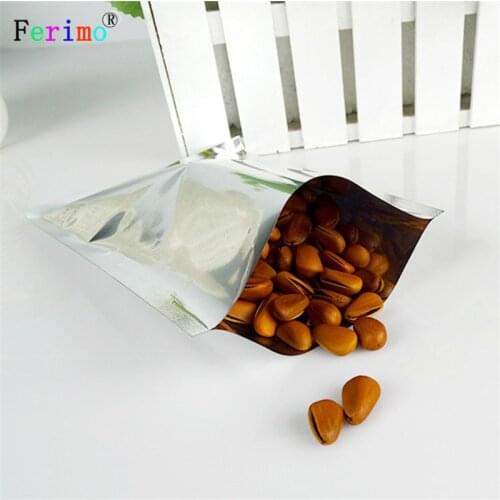 Ferimo 100pcs free shipping 24*37cm aluminum flat pocket aluminum foil bag three-sided sealed bag food packaging storage bags
