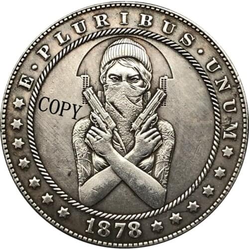 Hobo Nickel 1878-CC USA Morgan Dollar COIN COPY Type 184