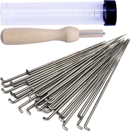 MIUSIE 1-30 PCS Wool Felt Needle Felt Needle Felting Starter Kit Felting Needles Felt Diy Package for Felting with Bottle
