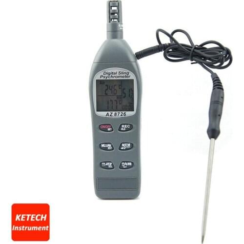 Temperature/Humidity/Dew Point Meter/Wet Bulb Temperature and Humidity Meter AZ8726