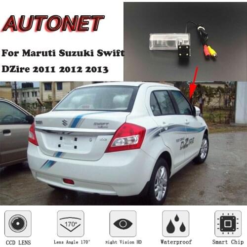 AUTONET HD Night Vision Backup Rear View camera For Maruti Suzuki Swift DZire 2011 2012 2013 CCD/license plate camera