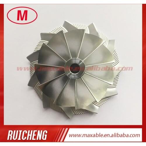 CT26 48.30/64.89mm 11+0 blades turbocharger billet/milling/aluminum 2618 compressor wheel
