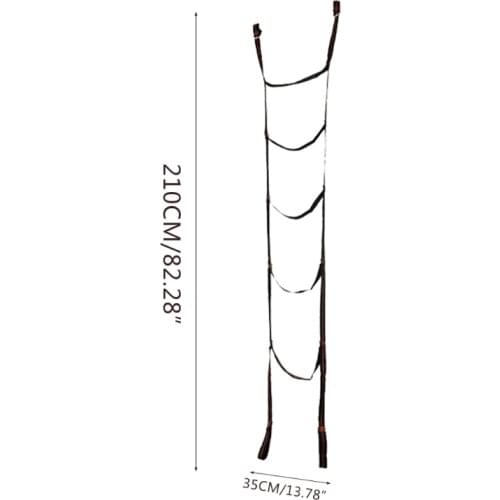 T3EC Must-have at Home Ladder Polyester Silk Rope Ladder with Lightweight Durable Compact Emergency Escape Equipment