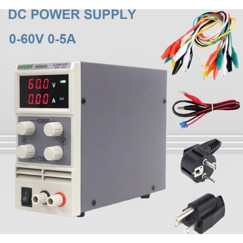 Wanptek mini switching DC power supply KPS605D 60V 5A Single Channel adjustable SMPS Digital 0-60V/0-5A 110V-230V 0.1V/0.01A