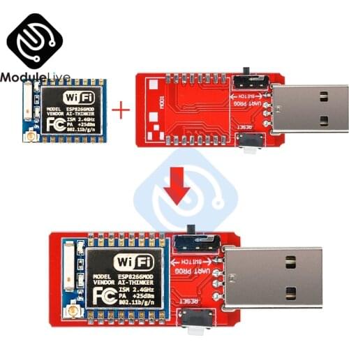 USB to ESP8266 ESP-07 Wi-Fi Module Built-in Antenna to TTL Driver Module CH340G Wireless Development Board Module for Arduino
