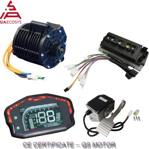 QS MOTOR 3000W Mid Drive Motor Power Train Kits 72V 100kph With EM150SP Controller For Electric Vehicle By Foot