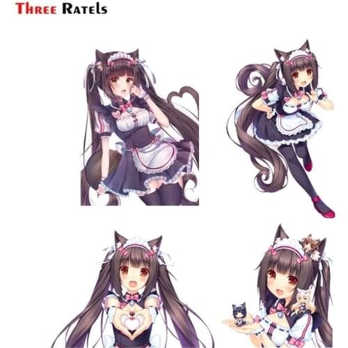 Three Ratels FC607 Nekopara Chocola Cute Anime Girl Decal Car Body Sticker