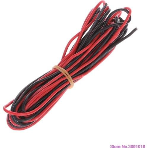 New 3 Meter Red + Black Silicone Wire 18AWG Heatproof Soft Cable RC Lipo Battery ESC