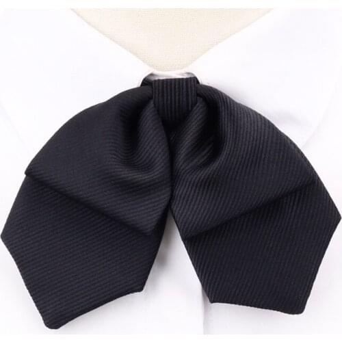 Brand New Japanese Style High Quality Girl Student JK Uniform Butterfly Tie Fashion Women Bowtie ( Black )